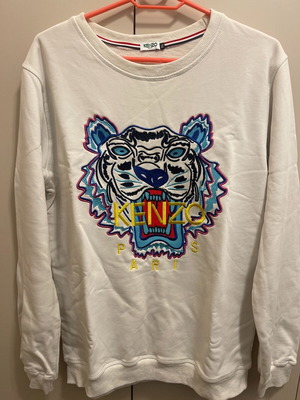 Kenzo long sleeve shirt like new, white, XXL