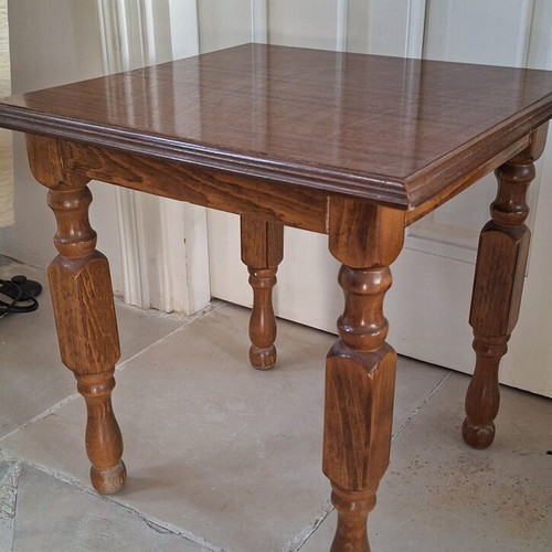 Vintage Solid Wood Side Table like new