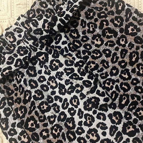 Mango high-waisted animal print leopard skirt like new, size M