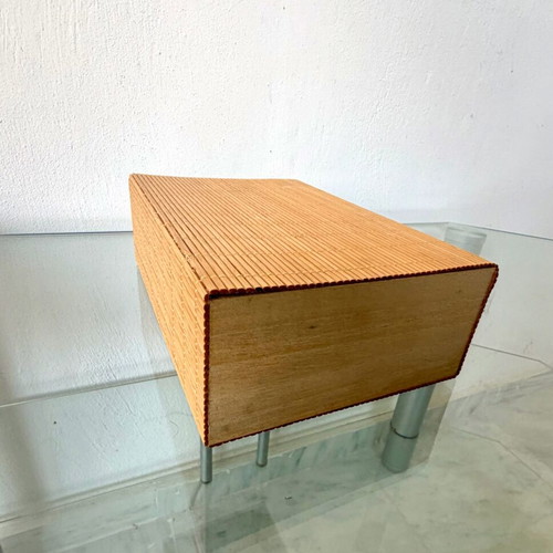 Handmade decorative jewelry box from bamboo and natural wood new