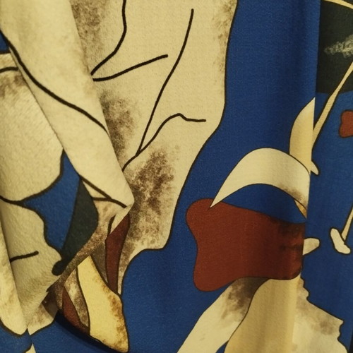 Blue kimono with pattern, new