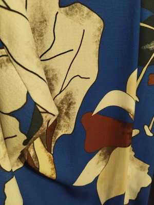 Blue kimono with pattern, new