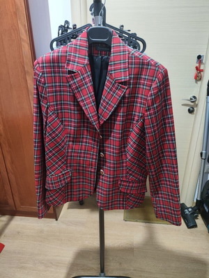 Blazer Chrisper καρό κόκκινο μέγεθος 50 σαν καινούργιο