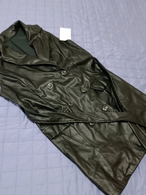 Sleeveless dress new, leather imitation, size M