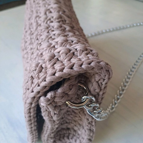 Handmade knitted shoulder bag new