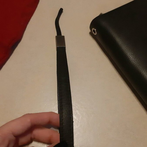 Nak leather wallet-bag like new, black