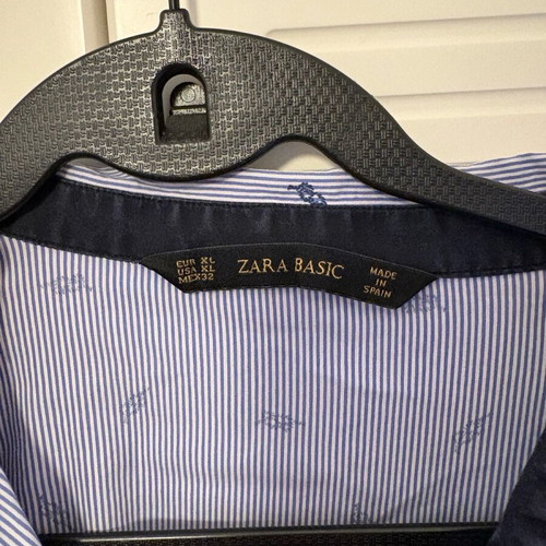 Γυναικείο πουκάμισο Zara μπλε X-Large σαν καινούργιο