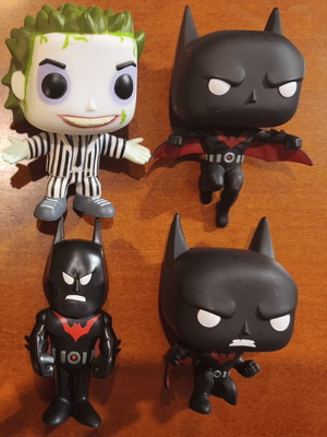Funko Pop figures, set of 4