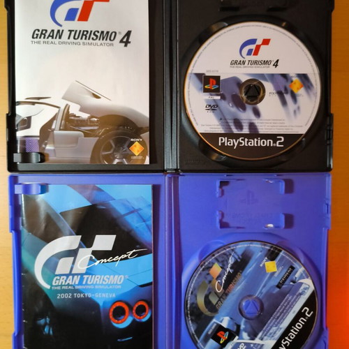 Gran Turismo bundle used for PlayStation 2 with GT4 and GT Concept 2002 Tokyo-Geneva