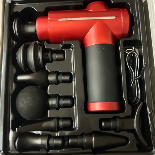 Massage gun new with 8 heads and adjustable speed