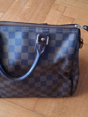 Louis Vuitton Speedy 30 τσάντα σαν καινούργιο, καφέ