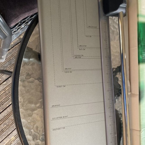 Sigma paper cutter like new with sliding blade