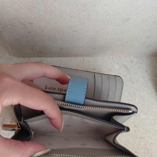 Kate Spade wallet new, turquoise with multiple card slots