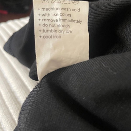 Mini dress RINKACHO black with pearls on back, like new, size M (S)