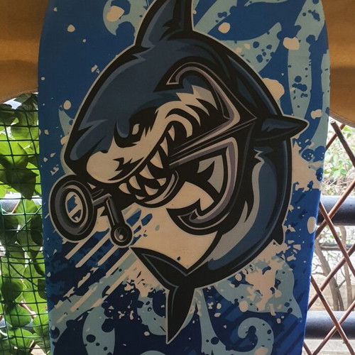 Surfboard like new, height 90 cm, width 45 cm