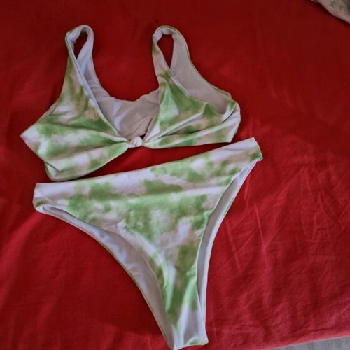 Comfort bikini new, white and light green, size XL