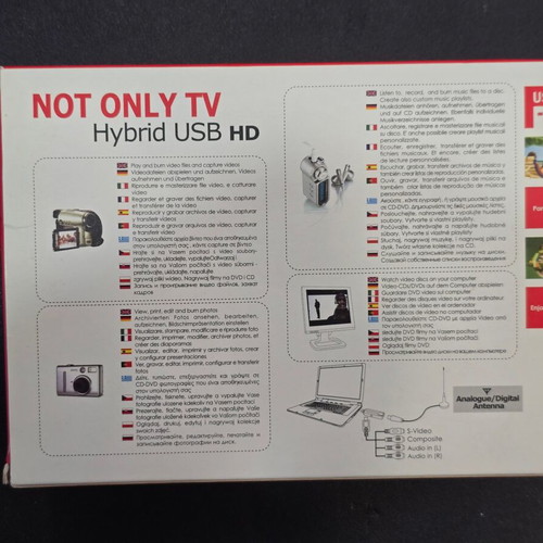 Not Only TV Hybrid USB HD LV5HD tuner used, complete set