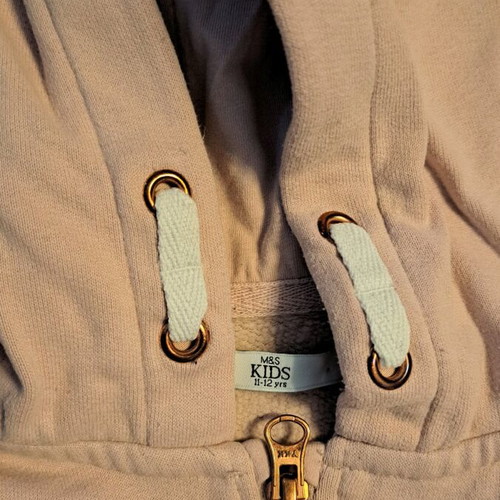 Hoodie zipper jacket used pink Marks & Spencer size 146 cm