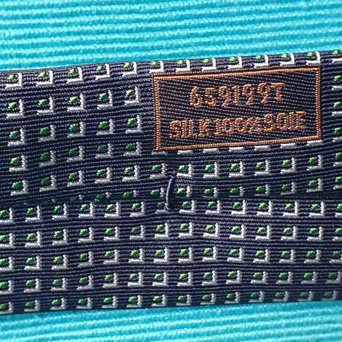 Hermès vintage tie in dark blue, like new