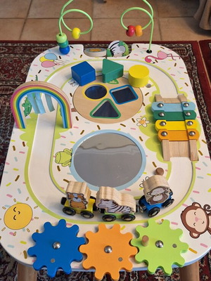 ELC Early Learning Centre wooden activity table used
