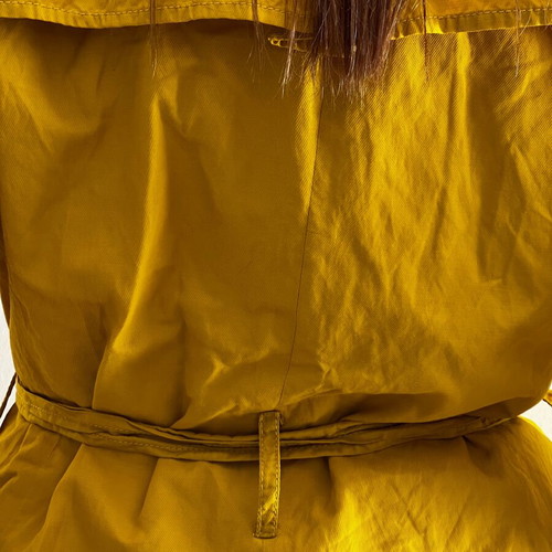 Kenneth Cole trench coat used, yellow, size M