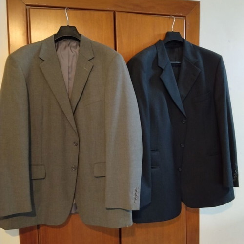 Men's jackets size 50-52 black and gray, 4 like-new trousers