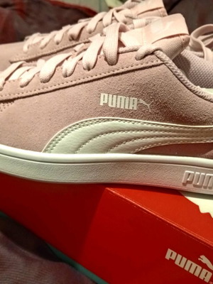 Puma Smash v2 SD Jr γυναικεία αθλητικά παπούτσια 39, καινούργια, καστόρινο ροζ-άσπρο