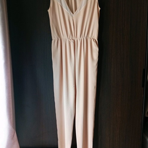 Zara women's pink one-piece jumpsuit new, size L