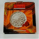  Πιατέλα/ τουρτιερα στρογγυλή,  κρύσταλλο μόλυβδου Irena (Poland) 60'-80'.