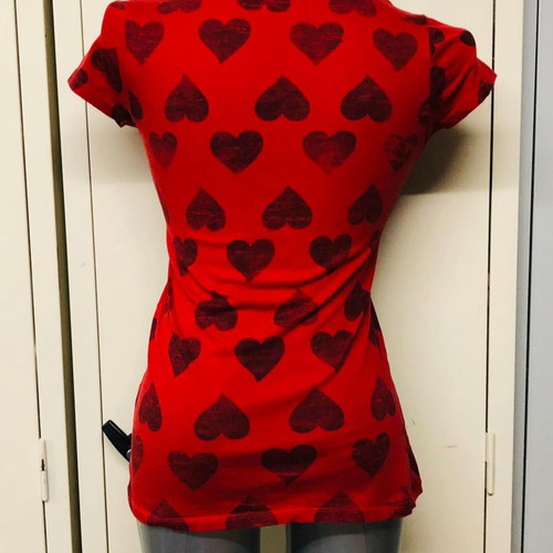 Inditex blouse used, red, size S