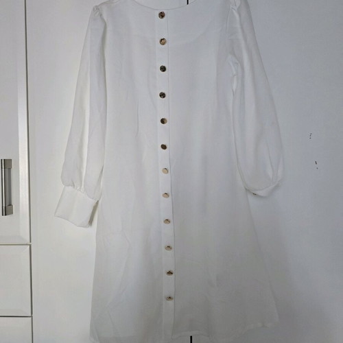 White A-line dress like new