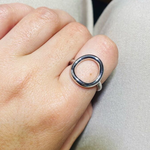 Handmade silver ring 925 new, size 56