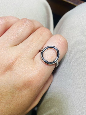 Handmade silver ring 925 new, size 56