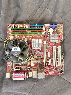 MSI 945GCM5 V2 μητρική με ψύκτρα Intel και ραμ σαν καινούργιο