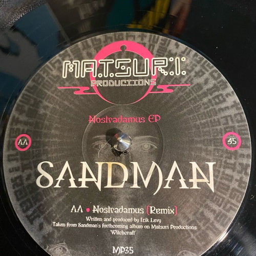 Sandman Goa Trance Vinyl Record used, electronic