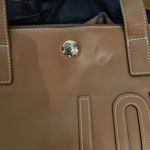 Moschino shopper tote bag like new, brown tabac
