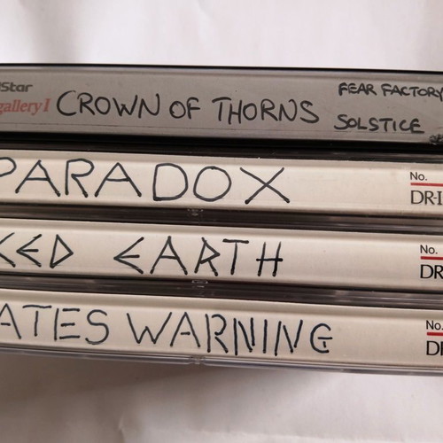 Heavy Thrash Metal Cassette Tapes set of 4, near mint condition