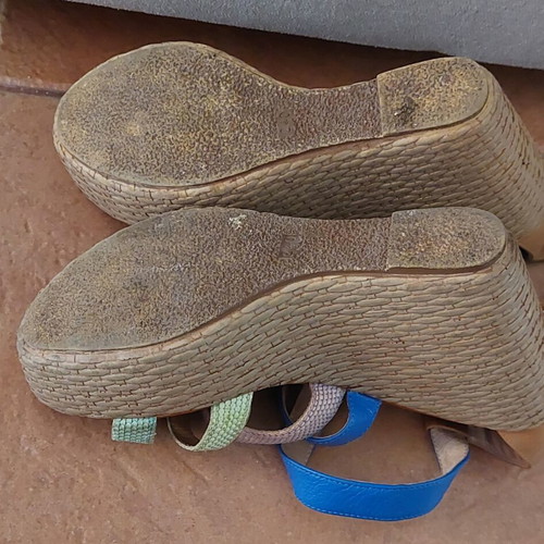 Hush Puppies platform sandals size 38 used, very comfortable