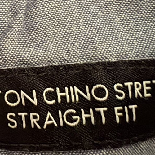 Tommy Hilfiger men's pants Denton chino stretch straight fit used, dark blue