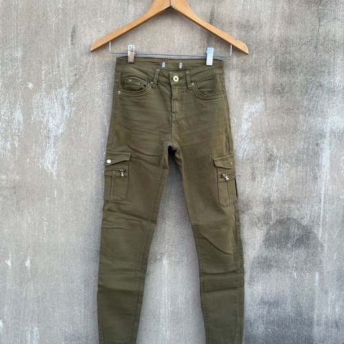 Cargo olive fitted pants no 34
