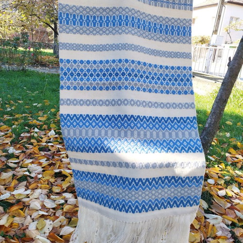 Wool woven wall decoration like new, designer Scandinavian style