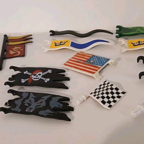 Playmobil flags pack of 14 pieces