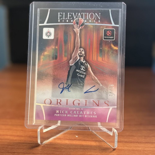 25-26 Panini EuroLeague Origins Nick Calathes Auto/25 basketball card