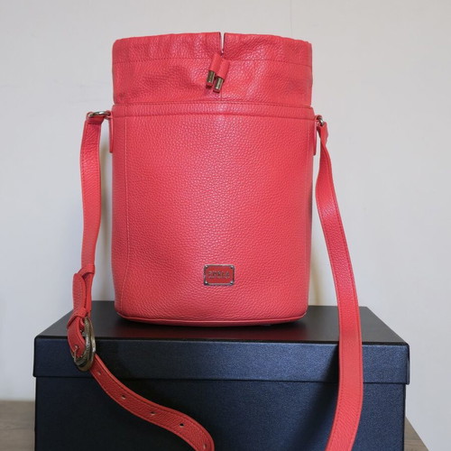 Furla shoulder bag used, red and pink leather crossbody