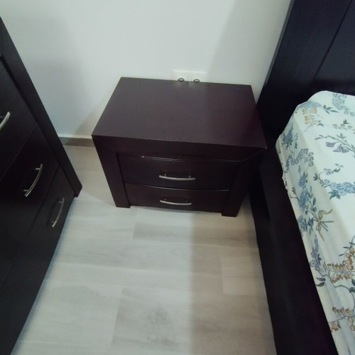 Wooden bedroom set with bed 160x200 and nightstands like new