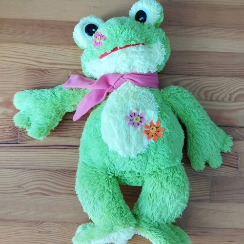Frog plushie like new, 45cm