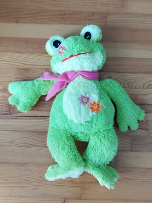 Frog plushie like new, 45cm