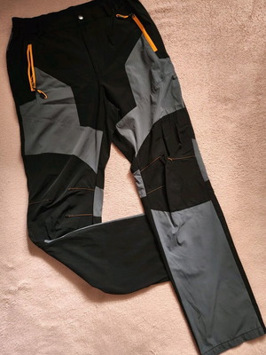 Mountaineering pants used for 12-14 years, 100 cm, broken zipper