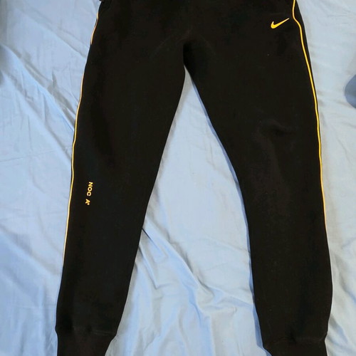 Nike Nocta 2020 used black sweatpants with yellow details, size L