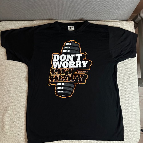 Biotech USA Don’t Worry Lift Heavy T-shirt like new, black cotton